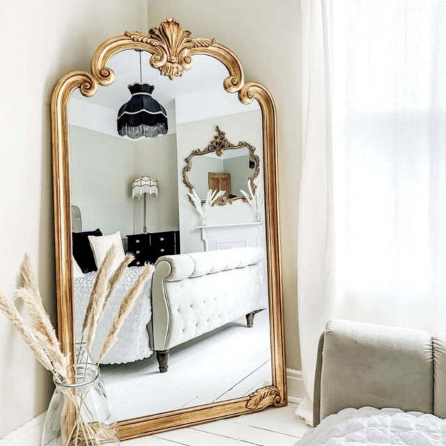 Pelazzo - Full Length Extra Large Gold Ornate Mirror 185cm x 104cm - image 1