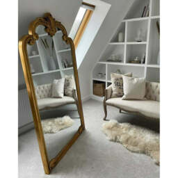 Pelazzo - Full Length Extra Large Gold Ornate Mirror 185cm x 104cm - thumbnail 3