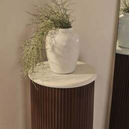 Cove - Dark Wood Ribbed Plinth - thumbnail 4
