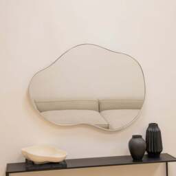 Ava - Ecru Pond Shaped Irregular Mirror 100cm x 70cm - thumbnail 4