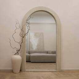 Luciana - Full Length Arched Concrete Mirror 180cm x 110cm - thumbnail 4