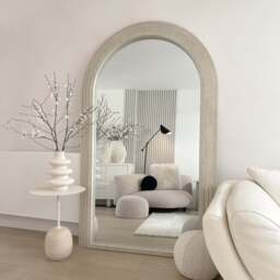 Luciana - Full Length Arched Concrete Mirror 180cm x 110cm - thumbnail 2
