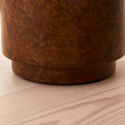 Arbour - Gold Burl Wood Premium Round Side Table - thumbnail 5