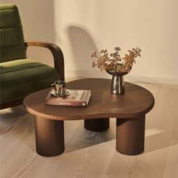 Savanna - Dark Wood Irregular Wooden Coffee Table - thumbnail 1