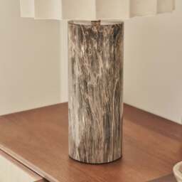 Castella - Dark Emperador Scallop Shade Table Lamp - thumbnail 4