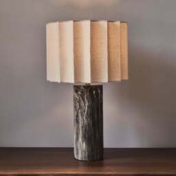 Castella - Dark Emperador Scallop Shade Table Lamp - thumbnail 3