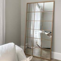 Brooklyn - Full Length Large Gold Metal Mirror 180cm x 90cm - thumbnail 1