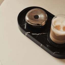 Travara - Black Marble Oval Decorative Tray - thumbnail 6