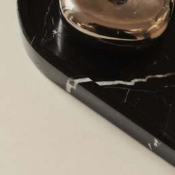 Travara - Black Marble Oval Decorative Tray - thumbnail 5