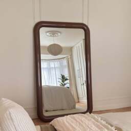 Obsidian - Full Length Rectangular Chocolate Gloss Extra Large Mirror 200cm x 120cm - thumbnail 3