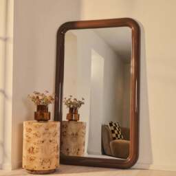 Obsidian - Full Length Rectangular Chocolate Gloss Extra Large Mirror 200cm x 120cm - thumbnail 2
