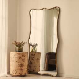 Elise - Gold Full Length Art Deco Metal Mirror 180cm x 90cm - thumbnail 1