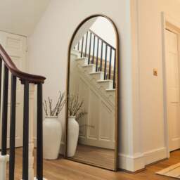 Corra - Gold Full Length Arched Rope Twist Mirror 190cm x 90cm - thumbnail 3