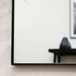 Theo - Full Length Black Rectangular Large Metal Mirror 179cm x 80cm - thumbnail 6