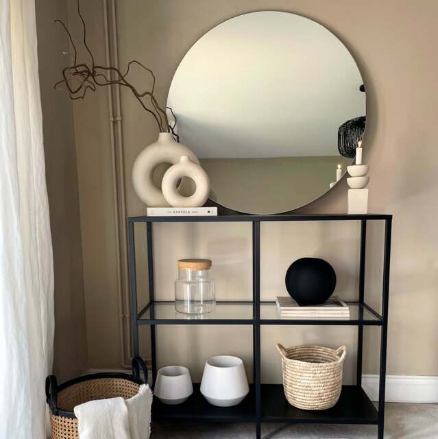 Edge - Large Frameless Round Wall Mirror 90cm x 90cm - image 1