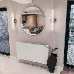 Edge - Large Frameless Round Wall Mirror 90cm x 90cm - thumbnail 2