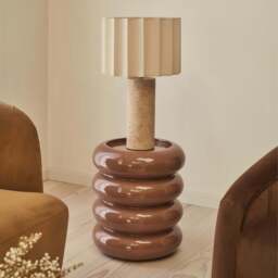 Compton - High Gloss Mocha Round Side Table