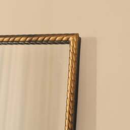 Corra - Antique Bronze Full Length Rectangular Rope Twist Mirror 180cm x 90cm - thumbnail 2