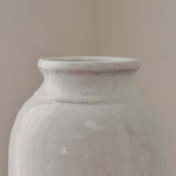 Cadira - Large Ivory Gloss Ceramic Vase - thumbnail 2