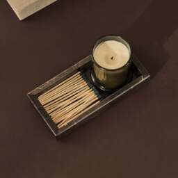 Travara - Dark Emperador Marble Rectangular Decorative Tray - thumbnail 3