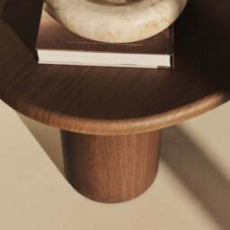 Savanna - Large Dark Wood Irregular Wooden Coffee Table - thumbnail 5