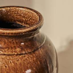 Cadira - Large Chocolate Gloss Ceramic Vase - thumbnail 4