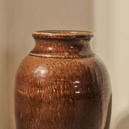 Cadira - Large Chocolate Gloss Ceramic Vase - thumbnail 5