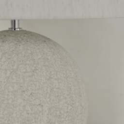 Corsica - Large Stone Ceramic Drum Shade Table Lamp - thumbnail 6