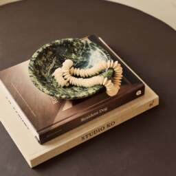 Marbelle - Green Marble Decorative Bowl - thumbnail 2