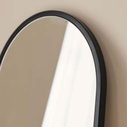 Liberty - Black Arched Metal Wall Mirror 50cm x 30cm - thumbnail 4