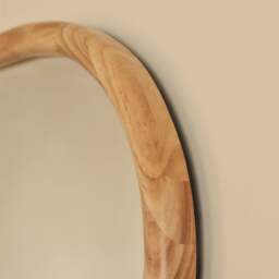 Aaliyah - Light Wood Irregular Wall Mirror 150cm x 75cm - thumbnail 3
