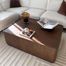 Fairmont - Dark Wood Premium Rectangular Coffee Table - thumbnail 5
