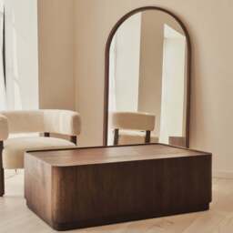 Fairmont - Dark Wood Premium Rectangular Coffee Table - thumbnail 2