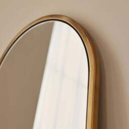Liberty - Gold Arched Metal Wall Mirror 50cm x 30cm - thumbnail 3