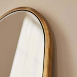 Liberty - Gold Arched Metal Wall Mirror 50cm x 30cm - thumbnail 6