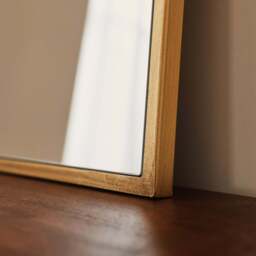 Liberty - Gold Arched Metal Wall Mirror 50cm x 30cm - thumbnail 2