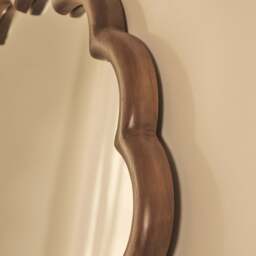 Safi - Full Length Large Arched Dark Wood Mirror 190cm x 90cm - thumbnail 4