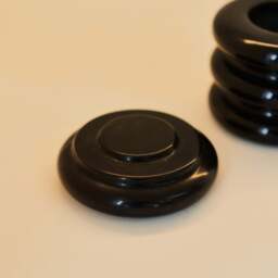 Varella - Black Marble Ribbed Decorative Storage Jar - thumbnail 5