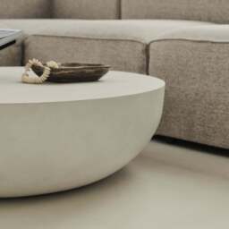 Enzo - Large Minimal Concrete Round Coffee Table - thumbnail 2