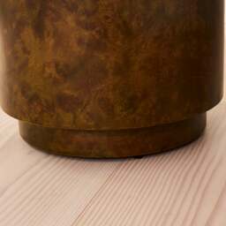 Arbour - Green Burl Wood Premium Round Side Table - thumbnail 4