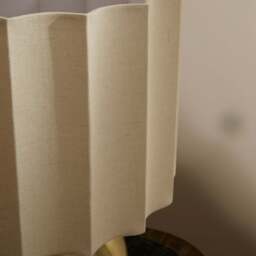 Caia - Antique Gold Scallop Shade Table Lamp - thumbnail 5