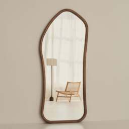 Aaliyah - Full Length Warm Wood Irregular Mirror 180cm x 80cm - thumbnail 5