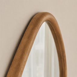 Aaliyah - Full Length Warm Wood Irregular Mirror 180cm x 80cm - thumbnail 4