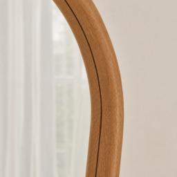 Aaliyah - Full Length Warm Wood Irregular Mirror 180cm x 80cm - thumbnail 3