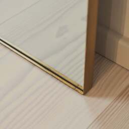 Isla - Extra Large Gold Full Length Arched Metal Mirror 190cm x 120cm - thumbnail 6
