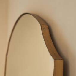 Isla - Extra Large Gold Full Length Arched Metal Mirror 190cm x 120cm - thumbnail 2