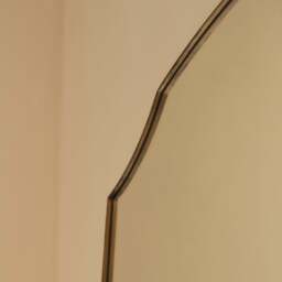 Isla - Extra Large Gold Full Length Arched Metal Mirror 190cm x 120cm - thumbnail 5