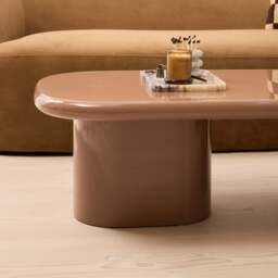 Rivington - High Gloss Mocha Large Rectangular Coffee Table - thumbnail 3