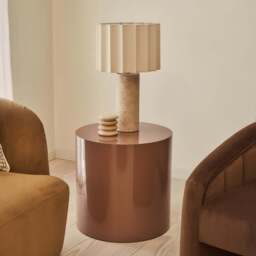 Rivington - High Gloss Mocha Round Side Table