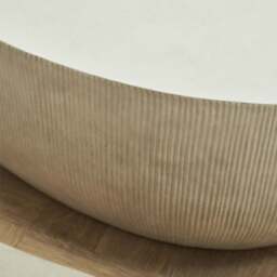 Leonardo - Minimal Concrete Shaped Coffee Table Large - thumbnail 4